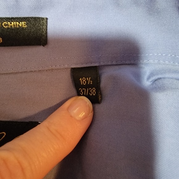 Men's Dress Shirt - Blue - Picture 3 of 3